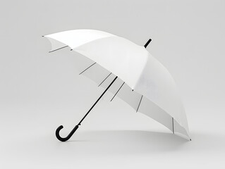 Blank opened umbrella mockup