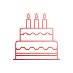 Cake vector icon