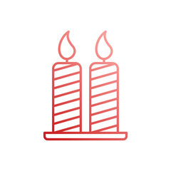 Candle vector icon