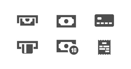 Payment sing symbol. Money and finance set icon. Vector isolated
