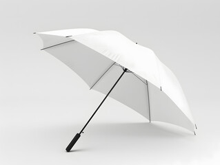 Blank opened umbrella mockup