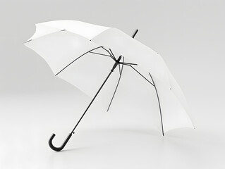 Blank opened umbrella mockup