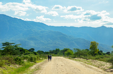 Fototapeta premium hiking in the mountain