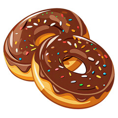 A cartoon illustration of a glass of chocolate milk with a splash of milk coming out of the top. Generative AI