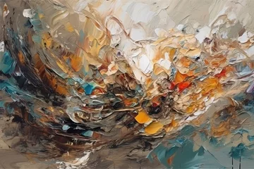 Rolgordijnen zonder boren abstract paint background © Master-L