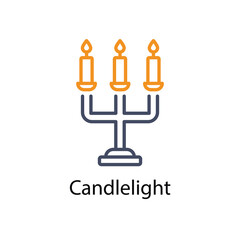 Candlelight vector icon