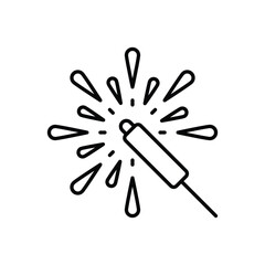 Sparkler vector icon