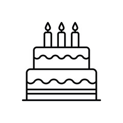 Cake vector icon