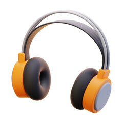 HEADPHONE 3D ICON ILLUSTRATION