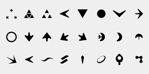 Futuristic streetwear shape element graphic vector design template