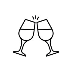 Cheers vector icon