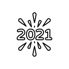 New Year Eve vector icon