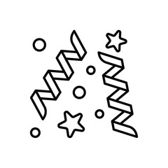 Confetti vector icon