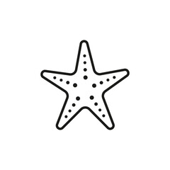 Starfish icon. Simple starfish icon for social media, app, and web design. Vector illustration.