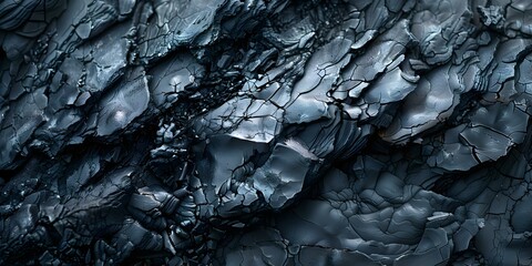 Black Obsidian Hardened Volcanic Lava with Natural Patterns and Shapes. Concept Geology, Volcanic Rocks, Black Obsidian, Lava Formation, Natural Patterns