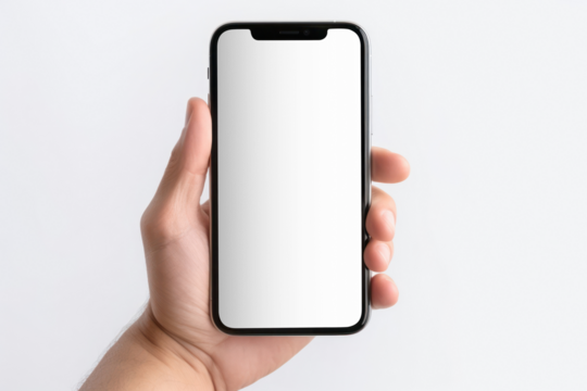 Smartphone screen png transparent mockup