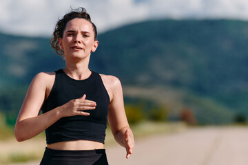 Unstoppable: A Determined Athlete Trains Through the Rain in Pursuit of Marathon Glory