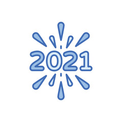 New Year Eve vector icon