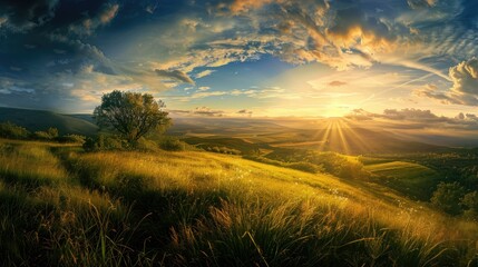 beautiful landscape panorama backgrounds