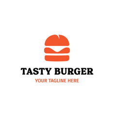 Fototapeta premium Tasty Burger Logo Vector Template