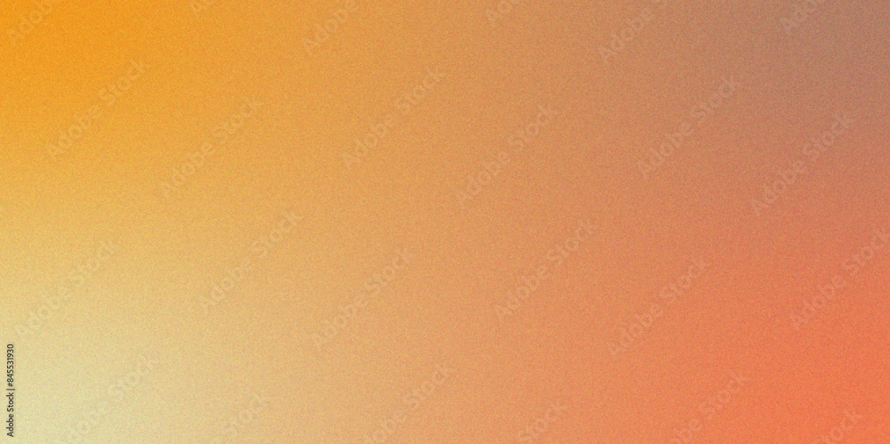 Poster yellow orange grainy gradient noise texture effect. metallic rough and noise foil texture polished g