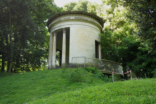 Chinese pagoda view of Treves park in Padua,Italy