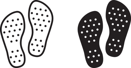 Antislip socks icon , vector illustration