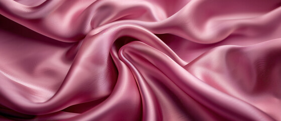 Obraz premium Pink fabric with a pattern of swirls background