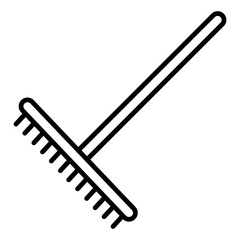 Rake icon isolated on white background. Vector illustration