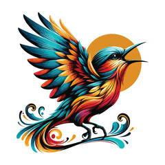 Obraz premium bird Free Vector and bird Illustration,