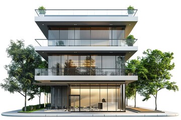 Naklejka premium modern office building