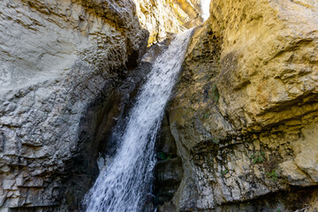Laza Falls and Cave National Park, located at the foot of the Shahdag Mountains in Qusar region of Azerbaijan Republic.