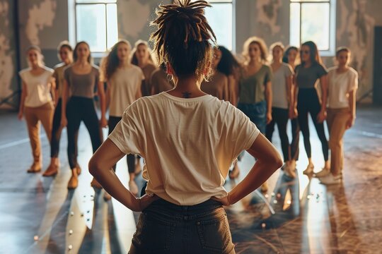 A choreographer planning a dance