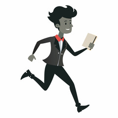 person running silhouette