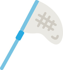 虫とり網のアイコンのイラスト