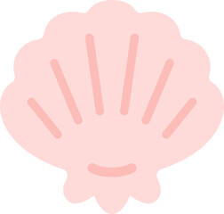 貝殻のアイコンのイラスト