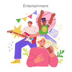 Balance Wheel. Flat Vector Illustration