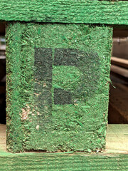 Written Wording in Distressed State Typography Found Letter Randsom Note P