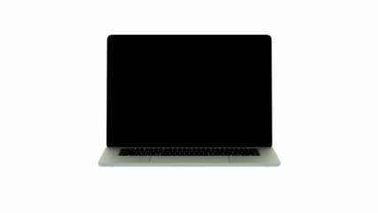 Illustration of a laptop on a white background Render 3D