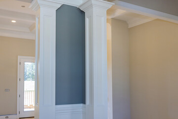 After reconstruction, an interior view of modern living room