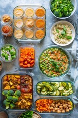 Healthy Meal Prep Ideas with Fresh Vegetables and Nutritious Dishes for a Balanced Diet Plan