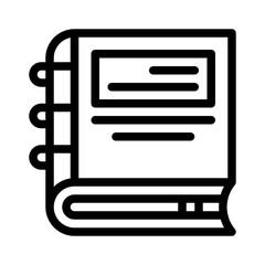 agenda line icon