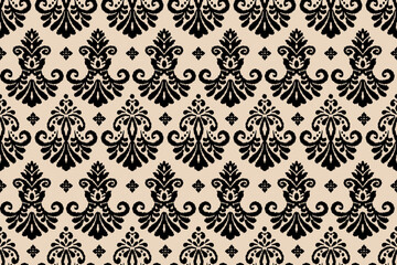 Ikat paisley embroidery on the fabric in Indonesia,India and asian countries.geometric ethnic oriental seamless pattern.Aztec style. Background, design for texture,fabric,clothing,wrapping,textile