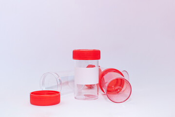 Flacon d'échantillon à urine, flacon de laboratoire, récipient d'urine, analyses
