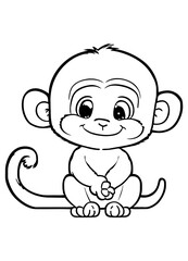 Animal outline with white background 