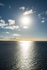 Sunset over the Caribbean Sea.