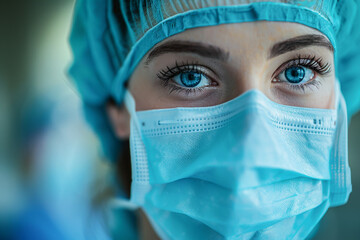 Doctor in operating room, operating team in action, health care provided