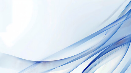 Obraz premium Delicate Blue and White Abstract Flowing Lines Background