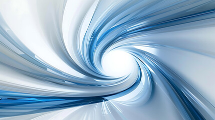 Fototapeta premium Vortex Blue and White Abstract Swirl Background