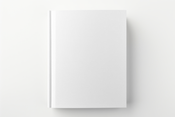Book cover png mockup, transparent design